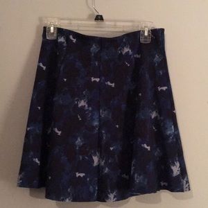 Blue and navy high waisted skirt